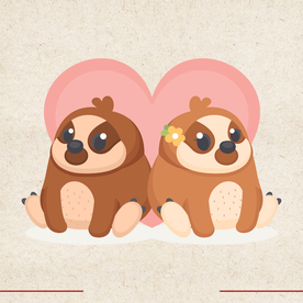 矢量动物 矢量植物 插画 手绘