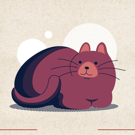 矢量动物 矢量植物 插画 手绘