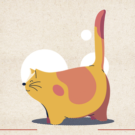 矢量动物 矢量植物 插画 手绘