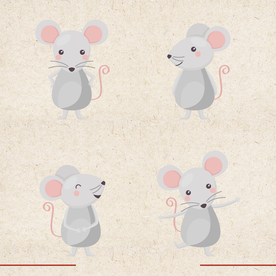 矢量动物 矢量植物 插画 手绘