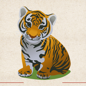 矢量动物 矢量植物 插画 手绘