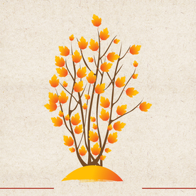 矢量动物 矢量植物 插画 手绘