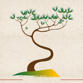 矢量动物 矢量植物 插画 手绘