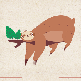 矢量动物 矢量植物 插画 手绘