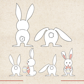 矢量动物 矢量植物 插画 手绘