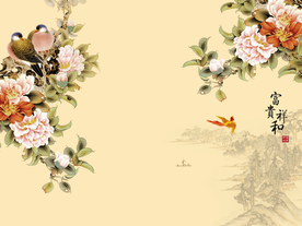 花鸟背景墙