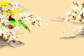 花鸟背景墙