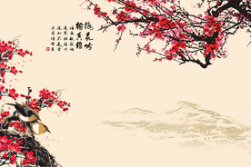 花鸟背景墙