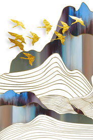 新中式玄关装饰画