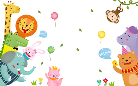 插画卡通墙贴墙画壁画背景素材