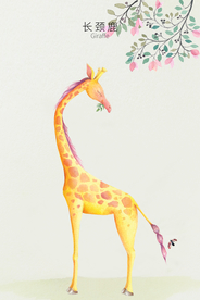 插画卡通墙贴墙画壁画背景素材