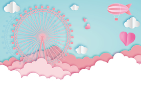 插画卡通墙贴墙画壁画背景素材