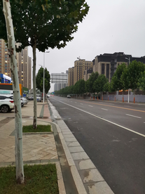 道路公路人行道街边背景素材