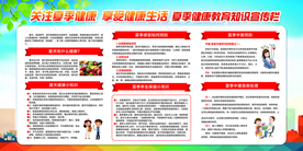 夏季健康教育社会公益宣传展板