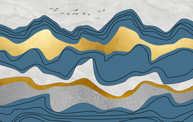 玄关抽象装饰画