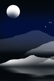 唯美夜色装饰画