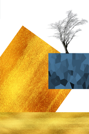 抽象几何景色装饰画