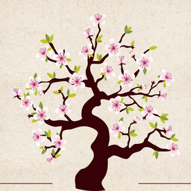 矢量动物 矢量植物 插画 手绘