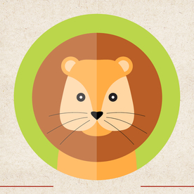 矢量动物 矢量植物 插画 手绘