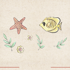 矢量动物 矢量植物 插画 手绘