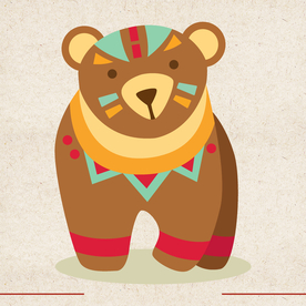 矢量动物 矢量植物 插画 手绘