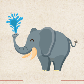 矢量动物 矢量植物 插画 手绘