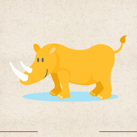 矢量动物 矢量植物 插画 手绘