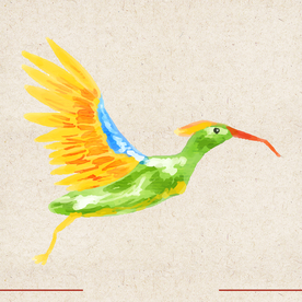 矢量动物 矢量植物 插画 手绘