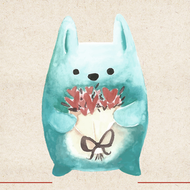 矢量动物 矢量植物 插画 手绘