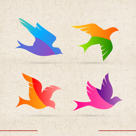 矢量动物 矢量植物 插画 手绘