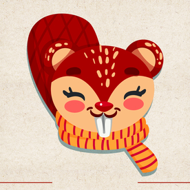 矢量动物 矢量植物 插画 手绘