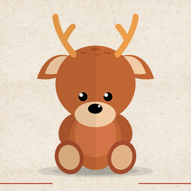 矢量动物 矢量植物 插画 手绘