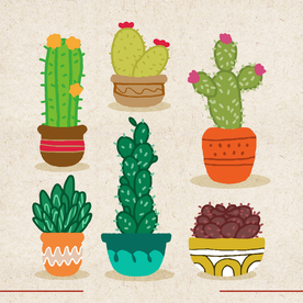 矢量动物 矢量植物 插画 手绘