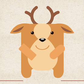 矢量动物 矢量植物 插画 手绘