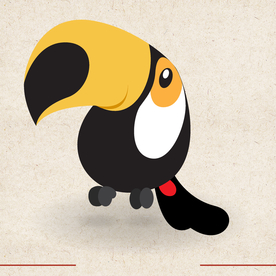 矢量动物 矢量植物 插画 手绘