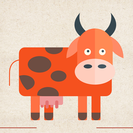 矢量动物 矢量植物 插画 手绘