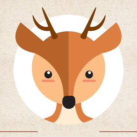 矢量动物 矢量植物 插画 手绘