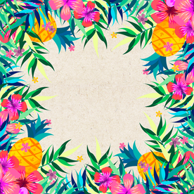 矢量动物 矢量植物 插画 手绘