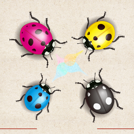 矢量动物 矢量植物 插画 手绘