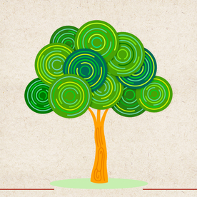 矢量动物 矢量植物 插画 手绘