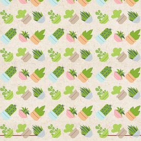 矢量动物 矢量植物 插画 手绘