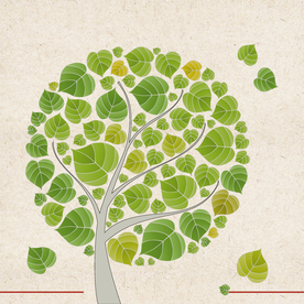 矢量动物 矢量植物 插画 手绘