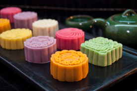 彩色冰皮月饼