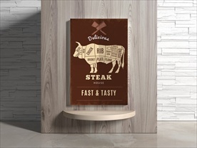 牛排海报