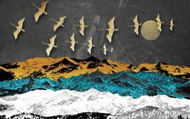 新中式玄关装饰画