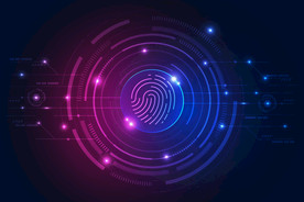 指纹识别科技背景
