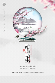 中国风惊蛰海报