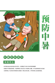 预防中暑社会公益夏季宣传海报