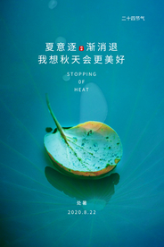 处暑传统节日活动宣传海报