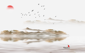 玄关山水装饰画